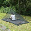 Polyester Mesh Tent Outdoor Camping Single Perspective Anti-Mosquito Net(Black)
