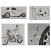 6 in 1 Anti-scratch Bullet Hole Decoration Car Sticker, Size: 4cm x 4cm