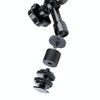7 inch Adjustable Friction Articulating Magic Arm + Large Claws Clips (Black)