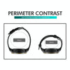 SKMEI 1731 Triplicate Round Dial LED Dual Time Digital Display Luminous Electronic Watch(Black and White)
