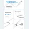 USAMS US-SJ611 U84 PD20W USB-C / Type-C to 8 Pin Charging Data Cable, Cable Length:2m(White)