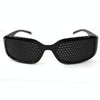 Outdoor Protective Goggles Mesh Glasses Eyes Health Care Vision Care Pinhole Glasses(Black)