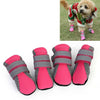 Small Dog Shoes, Pink, Size S - Breathable & Reflective Paw Protection