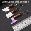 Mini Knife Keychain Portable Removal Express Pendant Accessory With Holster, Model: Axe Sanding