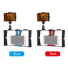PULUZ 2 in 1 Vlogging Live Broadcast LED Selfie Light Smartphone Video Rig Kits with Cold Shoe Tripod Head for iPhone, Galaxy, Huawei, Xiaomi, HTC, LG, Google, and Other Smartphones(Red)