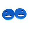 1pair Adult Children Swimming Hand Grip Floating Board Thickened Water Beater Board, Color: Round Simple Dark Blue