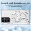 For Samsung Galaxy S25 Ultra 5G Ice Sense Series Graphene Cooling MagSafe Holder Phone Case(Silver)