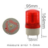 LED Rotating Warning Light Audible Alarm Light(Red)