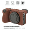 For Sony ILCE-6700 / A6700 Litchi Texture Soft Silicone Protective Case(Coffee)