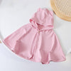 UPF50+ Baby Sunscreen Cloak Summer Thin Outer Wear Breathable Sunscreen Clothes Jacket, Size: S For 0-1 Years Old(Pink)