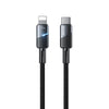 WK WDC-37 Intelligent Power-off 1m PD35W Type-C to 8 Pin Fast Charging Data Cable(Black)