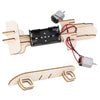 DIY Dual-engine Gliding Airplane Model Children Technology Small Crafts Wooden Puzzle Electrical Toy