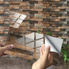 12 PCS 10 x 20cm Brick Pattern Crystal Film Glossy Tile Sticker Floor Sticker(Kit034)