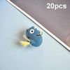 20pcs Luminous Ocean Series PVC Soft Rubber Cave Shoes Decorative Buckle(08)