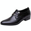 Men Business Dress Shoes Pointed Toe Men Shoes, Size:44(Black)
