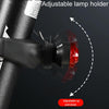 Mountain Bike Night Riding Warning Lamp Bicycle USB Charging Tail Light(Red)