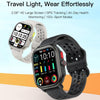 Sports Smart Watch 2.06 Inch Ultra HD AMOLED Screen Bluetooth Talking Watch(Black)