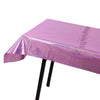 Birthday Party Foil Laser Tablecloth Wedding Decoration Supplies(1x2.7M Pink)