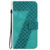 For Samsung Galaxy A36 5G / A56 5G Seven-shaped Embossed Leather Phone Case(Green)