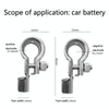 1 Pair T007 Brass Plating Tin Car Battery Pile Head Battery Terminal Connector Cable Junction Head