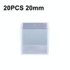 20 PCS 20mm Crystal Drop Glue Square Silica Gel Mold DIY Handmade Jewelry Decoration Model