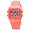 SKMEI 1683 Dual Time LED Digital Display Luminous Silicone Strap Electronic Watch(Orange)