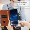 For Samsung Galaxy S22 Ultra 5G Strong Magnetic Frosted Flip Leather Phone Case(Coffee Color)
