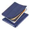 For iPad Mini 5 / Mini 4 3-folding Horizontal Flip PU Leather + Shockproof TPU Case with Holder & Pen Slot(Dark Blue)