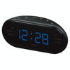Oval Radio LED Digital Alarm Clock (Blue)