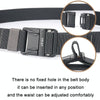 AWMN Men Outdoor Metal Buckle Elastic Nylon Belt, Length: 120cm(Twill Coffee Brown)