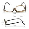 Makeup Presbyopic Glasses Monolithic Reading Glass Magnifying Glass, Degree: +400(Tea Color)