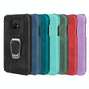 For Nokia G10 Ring Holder PU Phone Case(Mint Green)