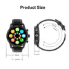 LOANIY DT70 Analog Digital Dual Display Smart Call Watch(Black Silicone)