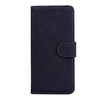 For Asus Zenfone 9 Skin Feel Pure Color Flip Leather Phone Case(Black)