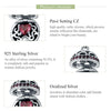 S925 Sterling Silver Love Surprise Pendant DIY Bracelet Necklace Accessories(Red)
