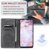 For Samsung Galaxy A36 Totem Embossed Magnetic Leather Phone Case(Grey)