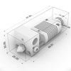 Anet ET4 Hot-end Extrusion Head Adaptor with Heating Rod Thermistor 3D Printer Extrusion Head Kit(As Show)