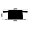 Automobile Silver Coated Cloth Sunshade Snow Shield, Style: Rear Rubber Band