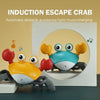 Escape Crab Automatic Obstacle Avoidance Light Music Electric Induction Crawling Toy(Orange Battery Model)