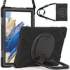 For Samsung Galaxy Tab A8 10.5 2021 Silicone + PC Tablet Case(Black + Black)