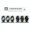 SKMEI 1731 Triplicate Round Dial LED Dual Time Digital Display Luminous Electronic Watch(Black and White)
