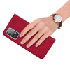 For Xiaomi Redmi 10 Frosted Business Magnetic Horizontal Flip PU Leather Case with Holder & Card Slot & Lanyard(Red)