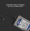 Blueendless US35 USB3.0 To SATA Adapter 2.5 / 3.5-Inch Hard Drive SSD Reader, Spec: USB3.0 EU Plug