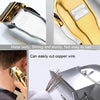 WMARK NG-2020B Metal Hair Clipper With LED Display Rechargeable Clipper, EU Plug, Color: Silver