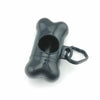 Dog Poop Bag Dispenser Bone Shaped (Black)