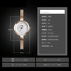 SKMEI 1390 Ladies Business Casual Watch Steel Band Lightweight Quartz Watch(Golden)