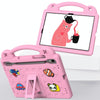 For Samsung Galaxy Tab S9 FE / X510N Handle Kickstand Children EVA Shockproof Tablet Case(Pink)