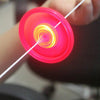 10 PCS Flash Pull Line Hot Wheels Light Flywheel Pull Whistle Creative Children Toys(Random Color Delivery)