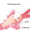 35cm Electric Jumping Shrimp USB Charging Simulation Lobster Funny Cat Plush Toy(Random Color)