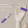 2pcs 3-in-1 Multi-purpose Bluetooth Earphone Cleaning Pen Keyboard Cleaning Brush(Purple)